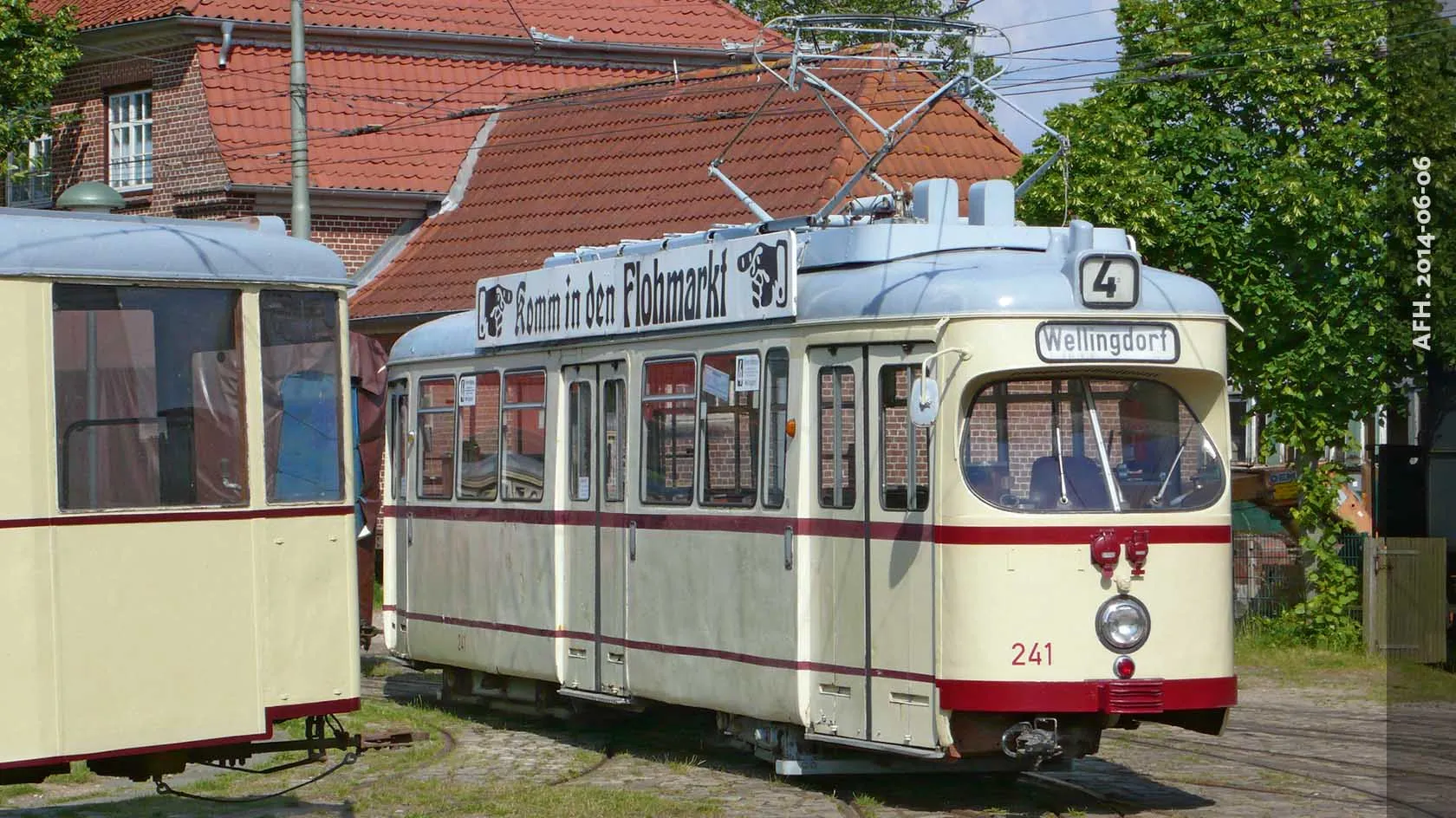 Großraumwagen 241 im Straßenbahnmuseum Schönberger Strand