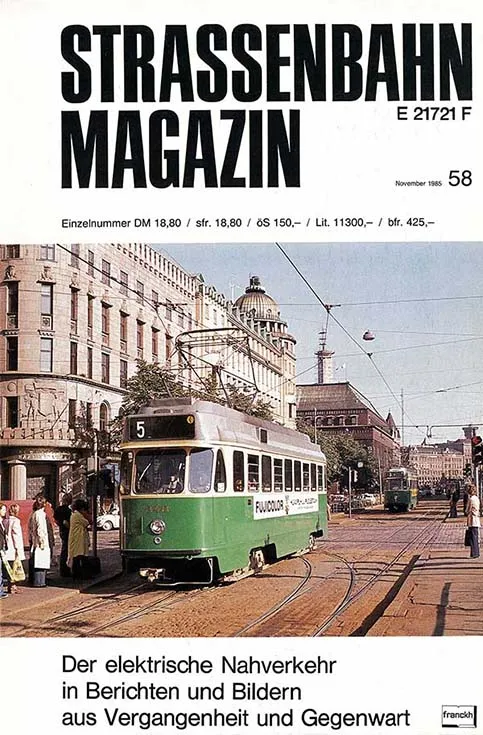 STRASSENBAHN MAGAZIN, November 1985